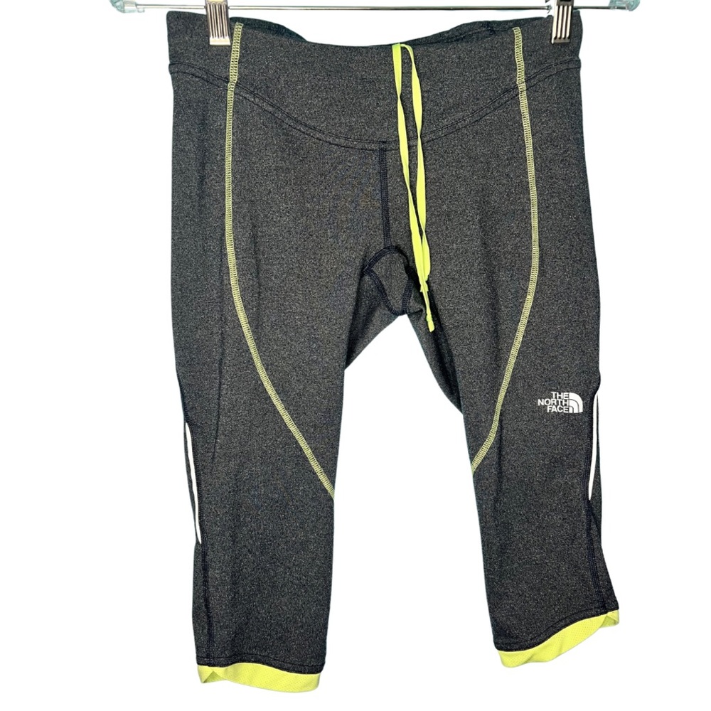 The North Face Women's Size Small Activewear Knee Length Leggings Gray Green